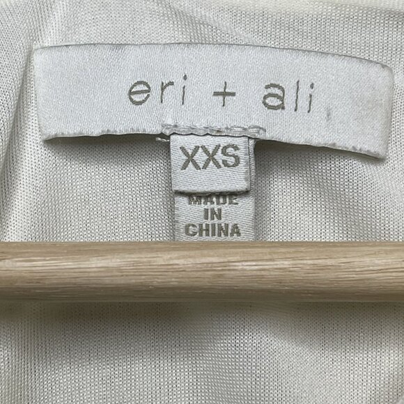 Anthropologie Eri + Ali Boho Pheasant Dress XXS Cream - Picture 2 of 6